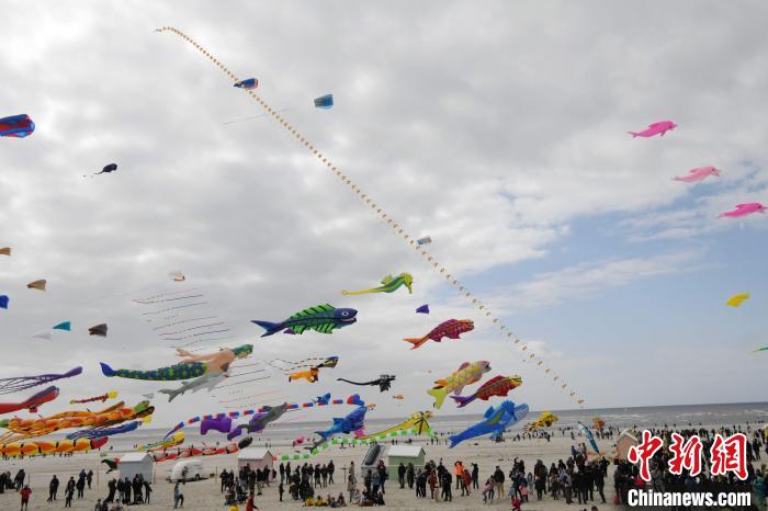 第37届法国贝尔克国际风筝节揭幕 中国担任主宾国