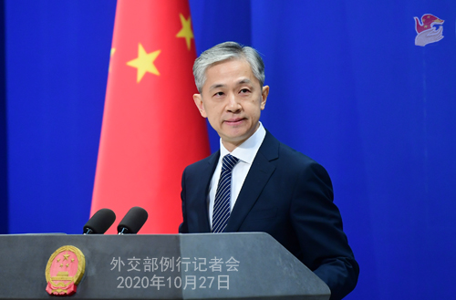 Wang Wenbin, the spokesman for the Chinese Foreign Ministry. (Photo/fmprc.gov.cn)